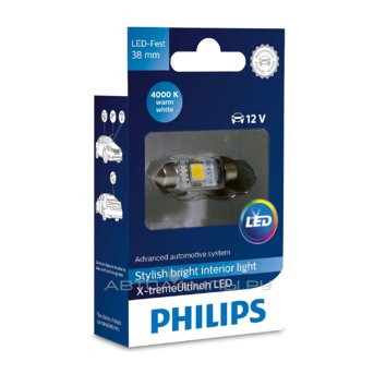 Philips C5W Festoon T10,5x38 4000K X-tremeVision LED
